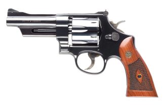 SMITH AND WESSON 27 357M/38S 4″ 6RD BL/WD AS