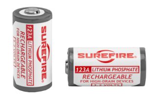 SUREFIRE LFP 123A RECHARGE BATT 2PK SUREFIRE LFP 123A RECHARGE BATT 2PK