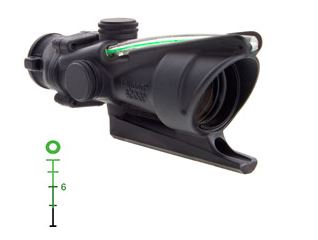 TRIJICON ACOG 4X32 .223 BAC DONUT GRN TRIJICON ACOG 4X32 .223 BAC DONUT GRN