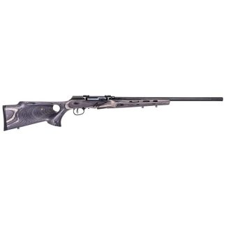 Savage Arms A17 Target Thumbhole Rifle 17 HMR 10rd Magazine 22″ Barrel Grey Wood AccuTrigger Savage Arms A17 Target Thumbhole Rifle 17 HMR 10rd Magazine 22″ Barrel Grey Wood AccuTrigger