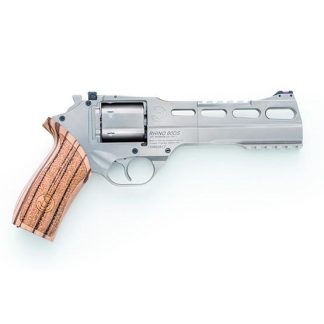 Chiappa Rhino 60DS Handgun .357 Mag 6rd Capacity 6″ Barrel Nickel Plated with Wood Grips and 3 Moon Clips Chiappa Rhino 60DS Handgun .357 Mag 6rd Capacity 6″ Barrel Nickel Plated with Wood Grips and 3 Moon Clips