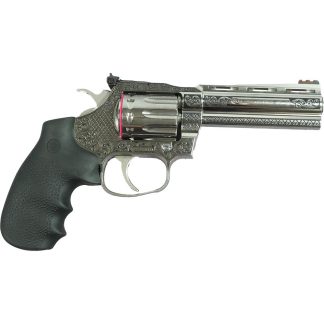 Colt Custom King Cobra Target 22 Handgun .22 LR 10rd Capacity 4.25″ Barrel Filigree Frame and Barrel