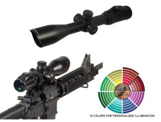 Leapers UTG AccuShot SWAT IE Rifle Scope – 3-12x44mm AO 36-Color Mil-Dot Reticle 34-8.4′ FOV 3.3-2.8″ ER Matte