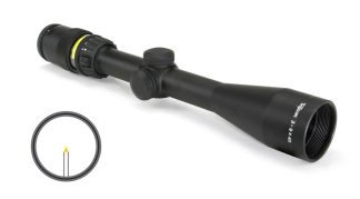 Trijicon Accupoint Rifle Scope – 3-9x40mm Amber Triangle Post Reticle w/BAC 33.8-11.3′ FOV 3.6-3.2″ ER Matte
