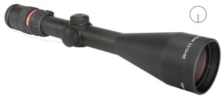 AccuPoint 2.5-10×56 Riflescope w/ BAC Red Triangle Post Reticle 30mm Tube