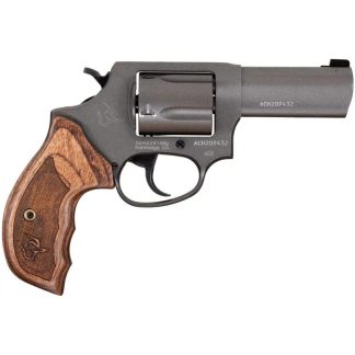 Taurus Defender 605 Handgun 357 Mag/38 Spl 5rd Capacity 3″ Barrel  Black with Wood Grips Night Sights