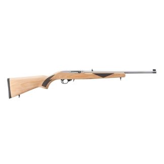 Ruger 10/22 Sporter Rifle .22 LR 10rd Magazine(1) 18.5″ Stainless Barrel Barrel Natural Wood Stock